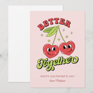 Invitation Cute Cherry Hearts Amis Mieux Ensemble