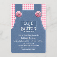 Cute comme un Denim de bouton et rose