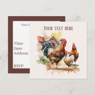 Invitation Cute Country Farm ajouter des informations