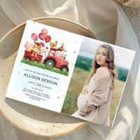 Cute Farm Animaux Barnyard Baby shower Photo