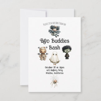 Invitation Cute fête Halloween Little Boo Bash