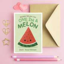 Cute Green Watermelon School Salle de classe Valen