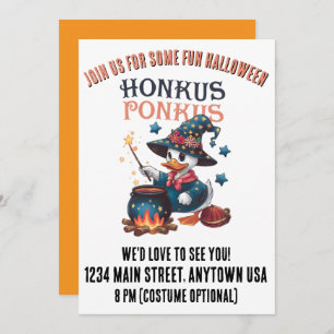 Invitation Cute Halloween Honkus Ponkus