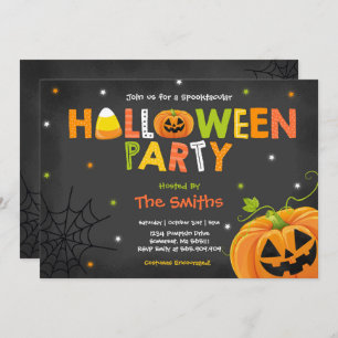 Invitation Cute Halloween Party Spooktacular Halloween