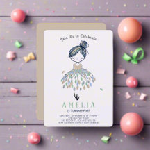 Cute Little Ballerina Princess Anniversaire Fille