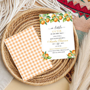 Invitation Cute Little Cutie arrive Bébé Shower 