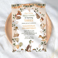 Cute One Silly Goose Vintage Garçon Fille Annivers