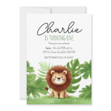 Cute Safari Lion Birthday