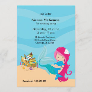 Invitation Cute sirène