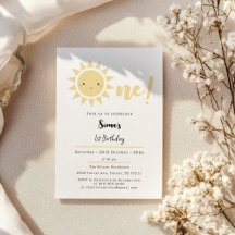 Cute Sunshine 1er anniversaire