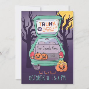 Invitation Cute tronc ou traiter l'invitation Halloween perso