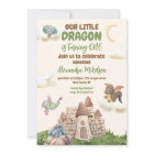 Cute Watercolor Dragon Baby 1er anniversaire