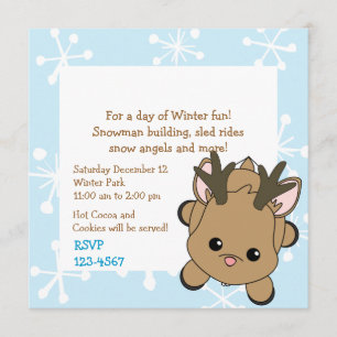 Invitation Cutie Deer