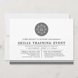Invitation Cyber + Sécurité Réseau Formation Événement Mini