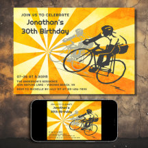 Cyclistes routiers avec Retro Sunburst Bike Annive