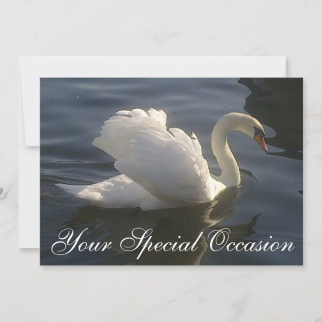 Invitation Cygne Blanc (Devant)