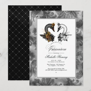 Invitation Cygne Quinceañera
