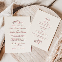 Cygnes Illustrés en Rouge Mariage Fantaisiste Tout