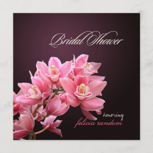 Invitation Cymbidium rose PixDezines/orchidées/événements do-