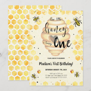 Invitation d'abeilles modifiable