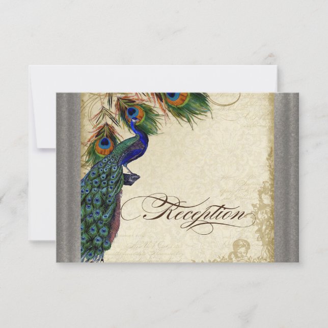Invitation d'accueil officiel Peacock & Feather Si (Devant)
