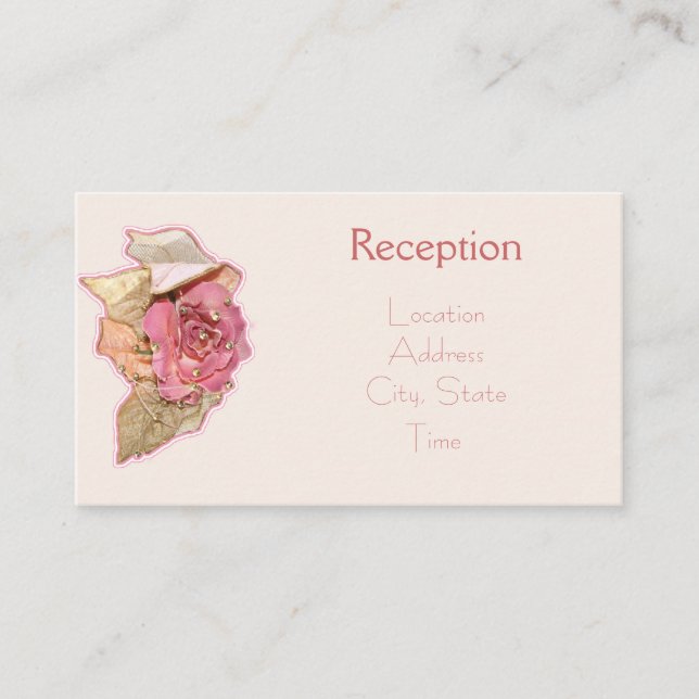 Invitation d'accueil victorien simple (Devant)