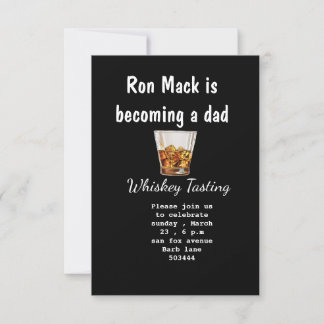 Invitation Dadchelor whiskey