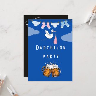 Invitation daddy douche couche dadchelor, fête de la bière