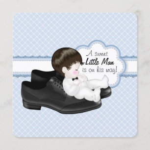 Invitation Daddys chausse le petit baby shower d'homme