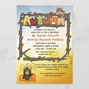Invitation d'affaire d'automne