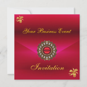 Invitation d'affaires Toutes les occasions Rouge a