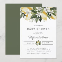 Dahlia - Aquarelle Citrus Citron Blanc Floral