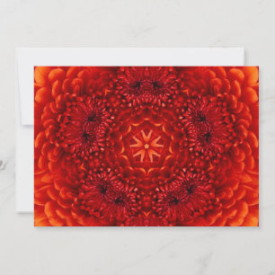 Invitation DAHLIA ROUGE, noir brillant