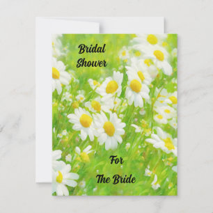 Invitation Daisies Daisy Art Jardin Mariage Mariage Fête de M