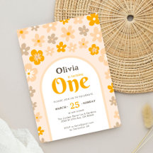Daisy Boho Floral 1er anniversaire