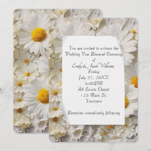 Invitation Daisy Collection Vow Renouvellement Mariage