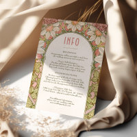Daisy Dusty Mariage rose Insérer INFO Art Nouveau