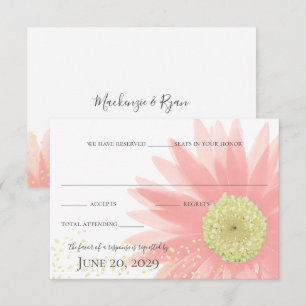 Invitation Daisy Love Rose Garden Réponse de mariage