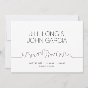 Invitation Dallas Enregistrer la date