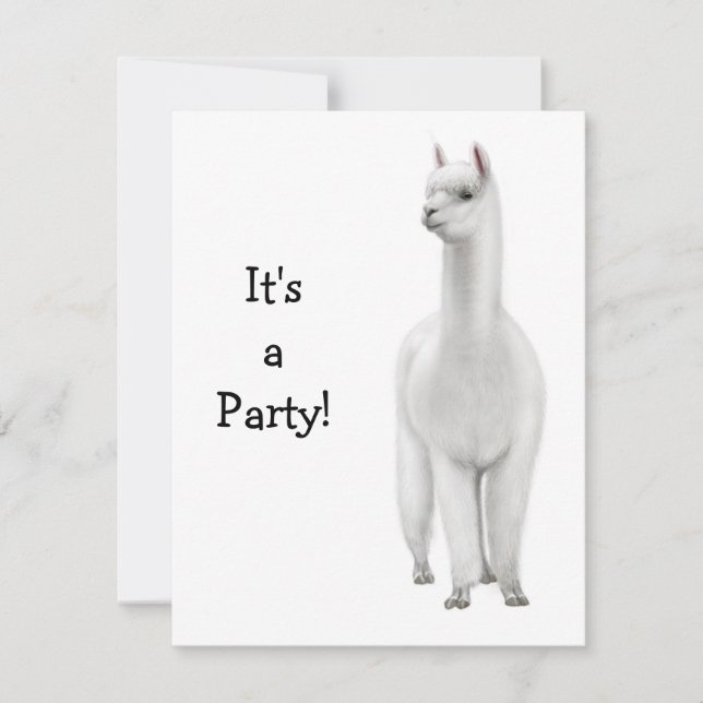 Invitation d'alpaga (Devant)