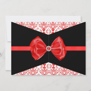 Invitation Damas bitumineux [Rouge]