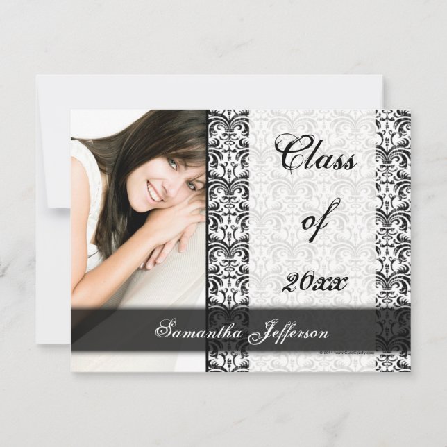 Invitation Damas de forme blanche (Devant)