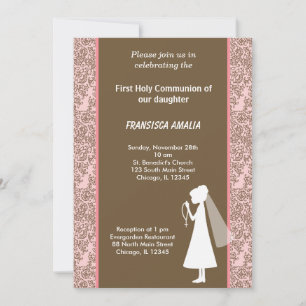 Invitation Damas Sainte Communion