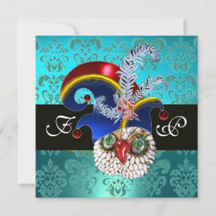 INVITATION DAMAS SARCELLE ,HIBOU JOYAU ,CHAPEAU LUTIN ,PLUMES