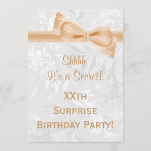 Invitation Damassé et fête d'anniversaire de surprise d'arc
