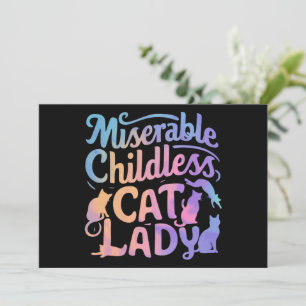 Invitation Dame Chaton Sans Enfant Misérable