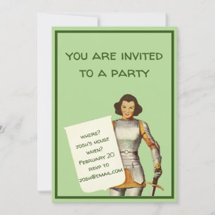 Invitation Dame Chevalier Brune