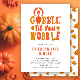 Invitation d'Ami Gobble jusqu'à ce que vous tourne