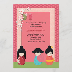 Invitation d'amis de Kokeshi