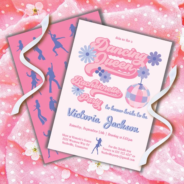 Invitation Dancing Queen Disco Bachelortie Party (Créateur téléchargé)